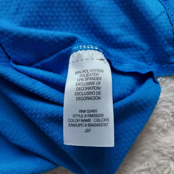 Russell Athletic Training Fit Mesh Tank Tops Lot of 4 Blue, Teal, Black, & Gray - Picture 6 of 8